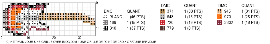 Guitare point de croix