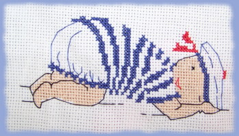 Point de croix bébé garçon