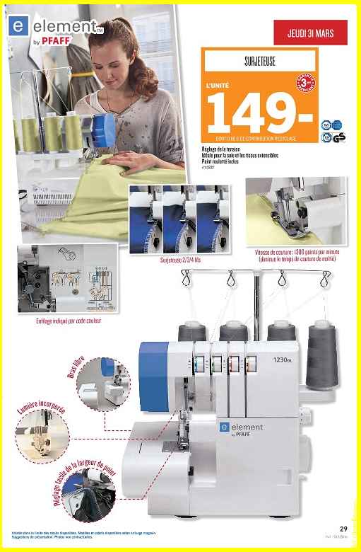 Machine à coudre pfaff lidl 2016
