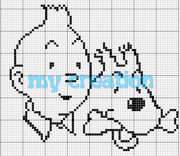 Tintin point de croix