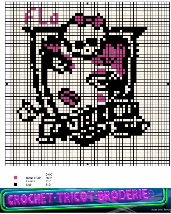 Monster high point de croix