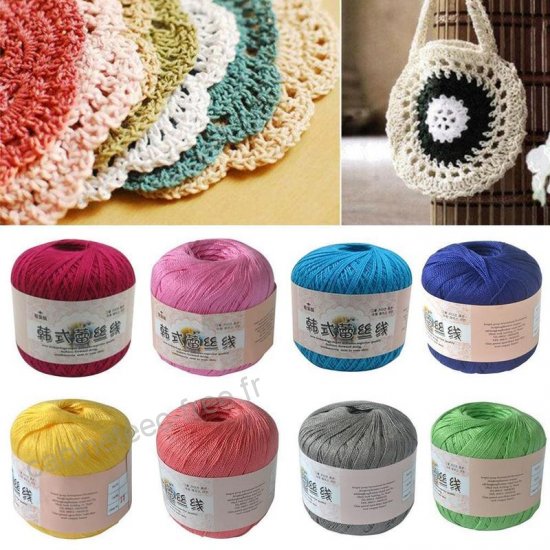 Crochet tricot broderie