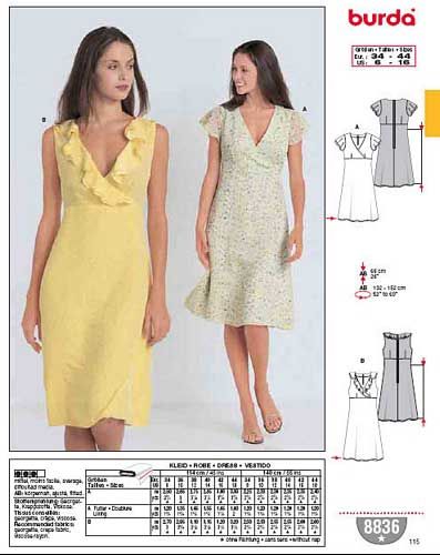 Patron couture burda