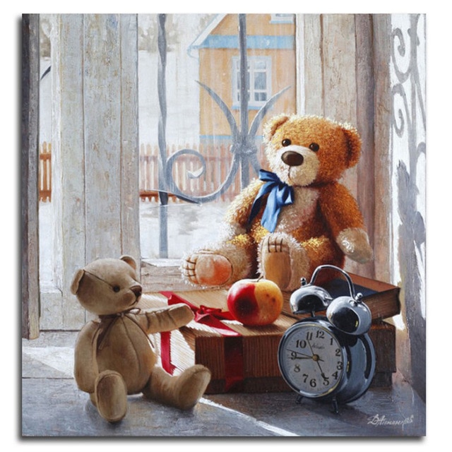 Point de croix teddy bear