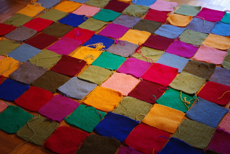 Comment assembler un patchwork en laine