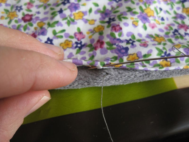 Couture point invisible main