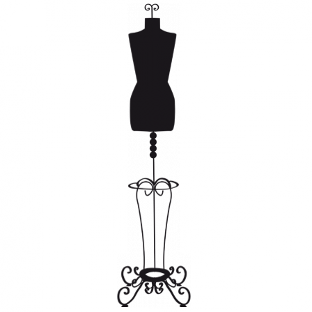 Stickers buste mannequin