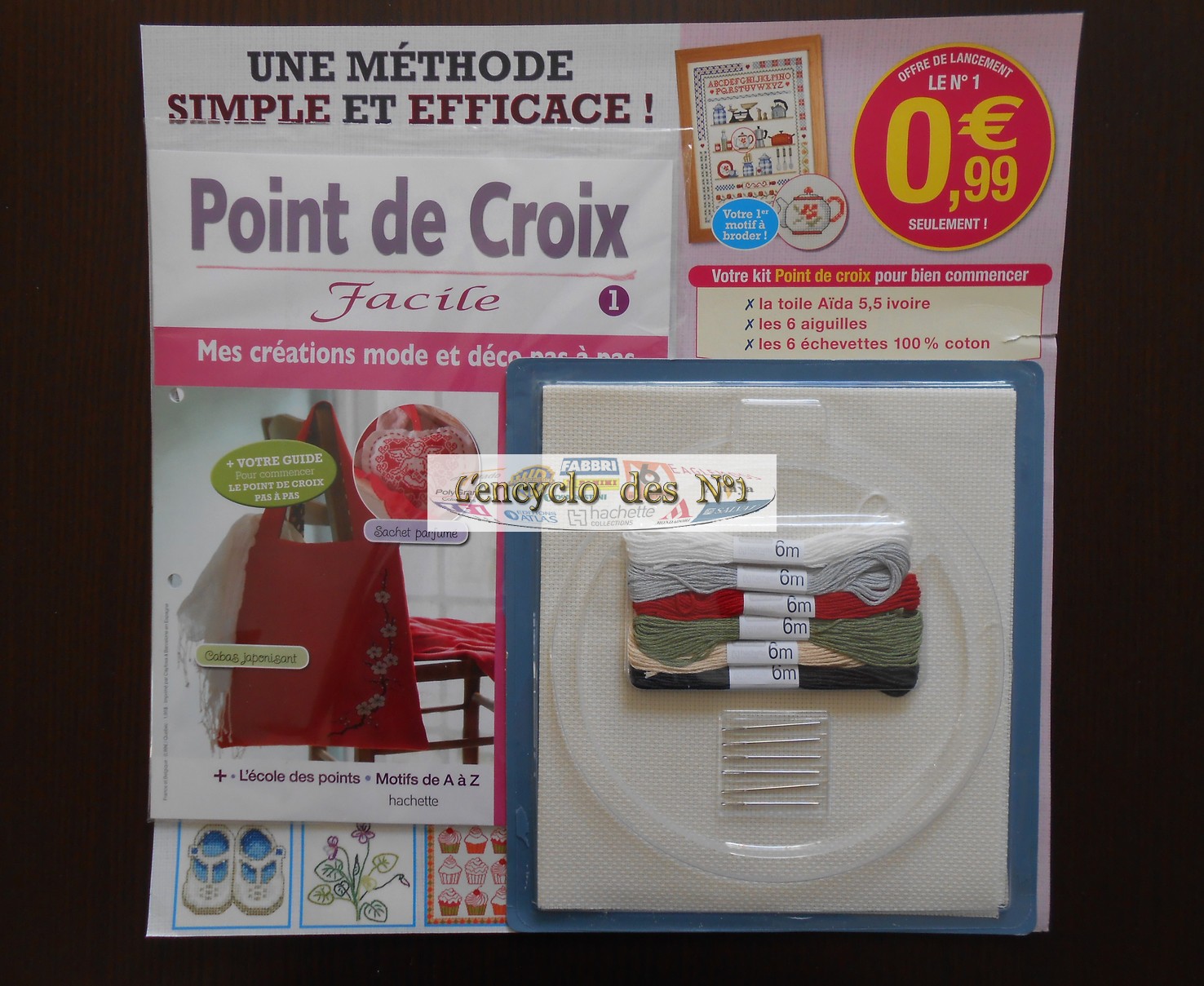 Point de croix hachette