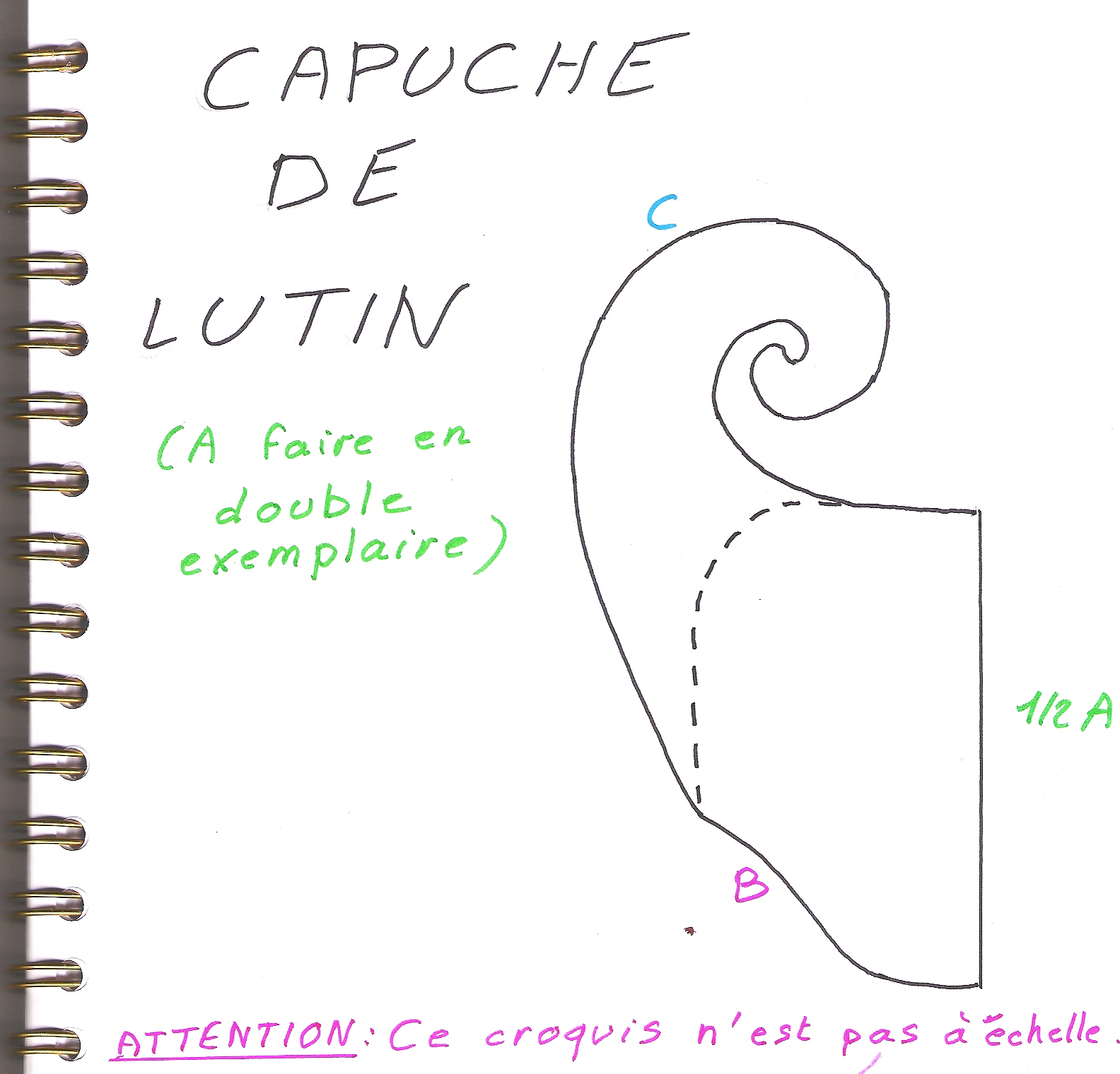 Patron lutin couture