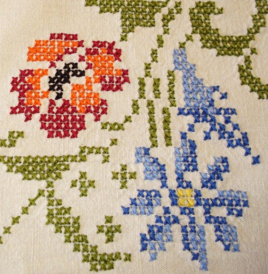 Broderie points de croix