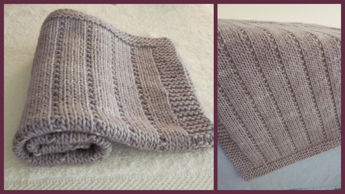 Couverture berceau tricot