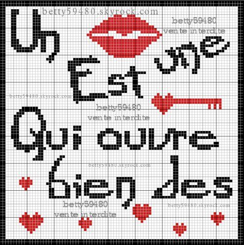 Point de croix amour