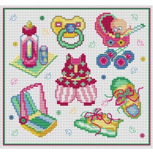 Broderie point de croix bébé
