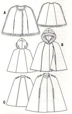 Patron de couture manteau cape