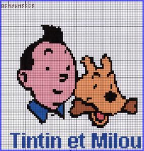 Point de croix tintin