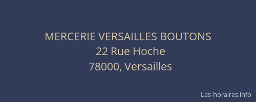 Mercerie versailles