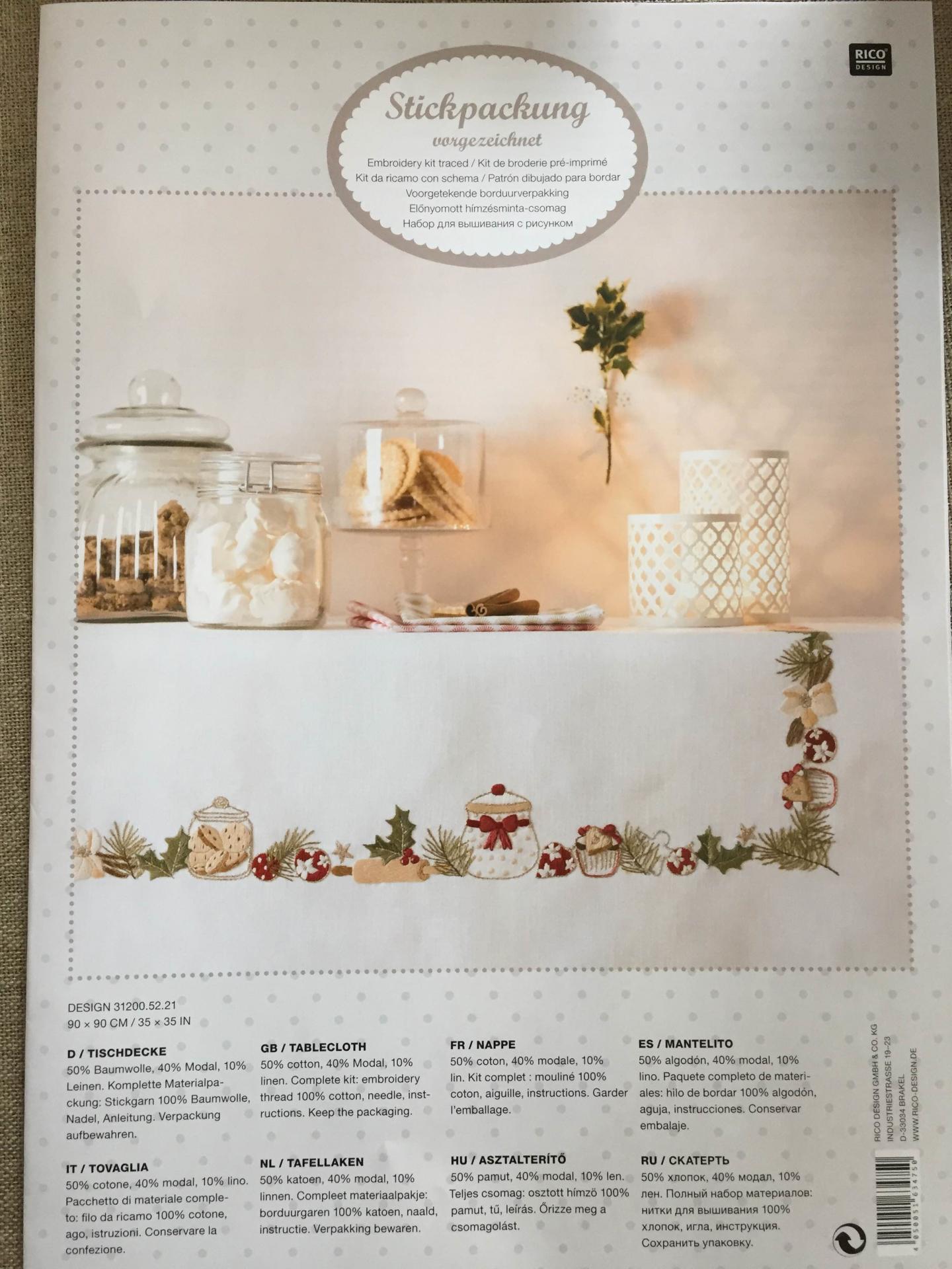 Kit broderie nappe
