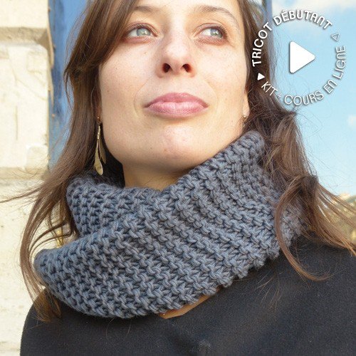 Coudre un snood en laine