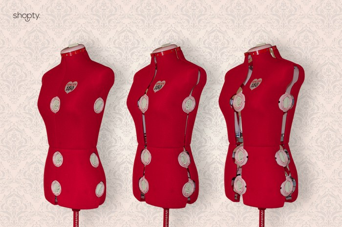 Buste mannequin reglable
