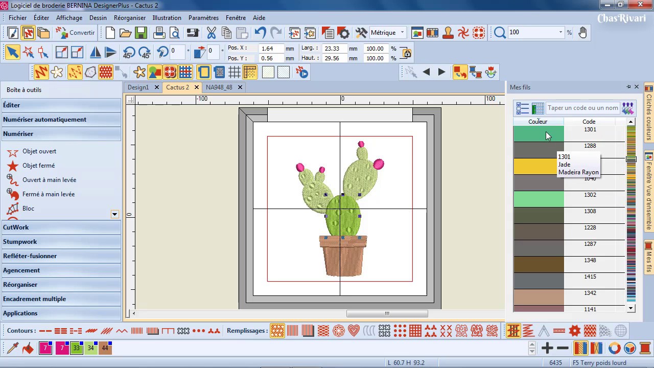 Logiciel de broderie