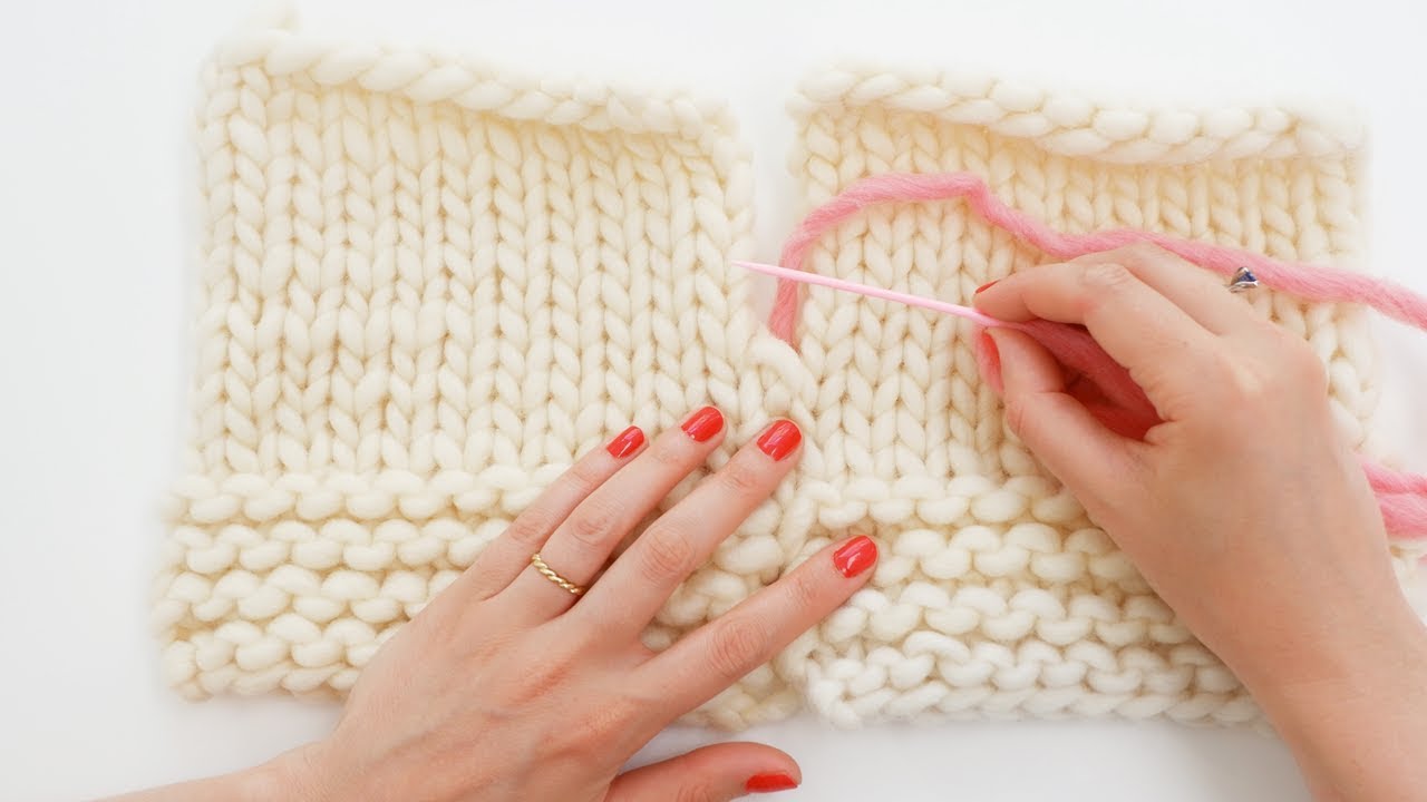Comment assembler un pull tricoté main