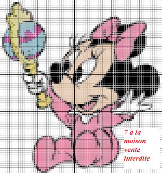 Point de croix mickey gratuit