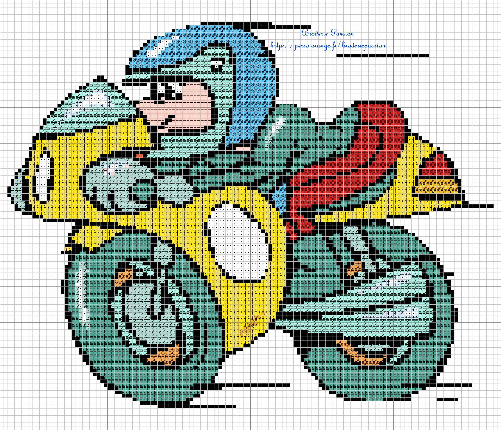 Moto point de croix