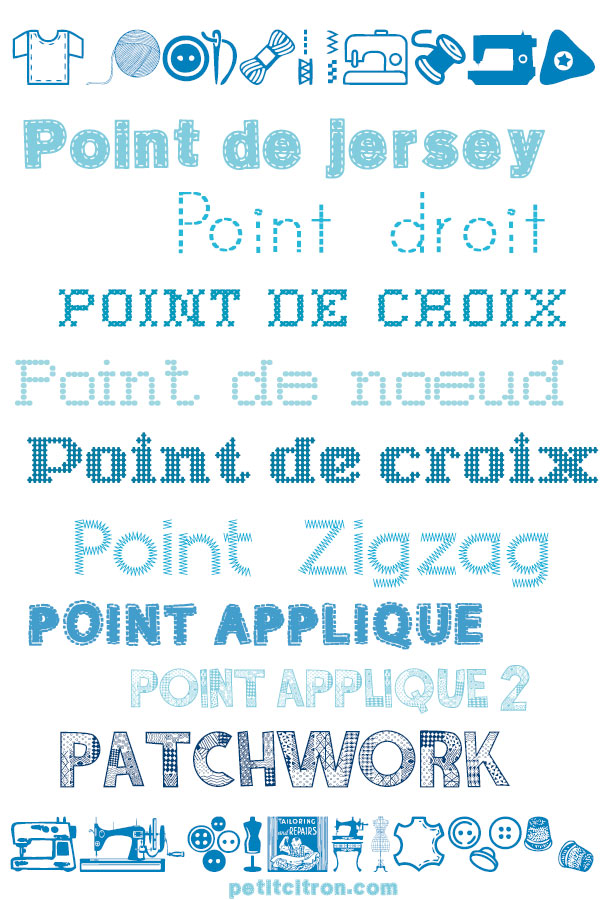 Police point de croix