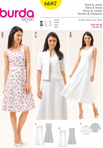 Burda patron robe