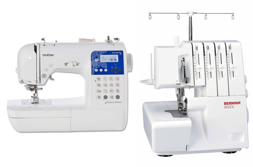 Machine à coudre et surjeteuse