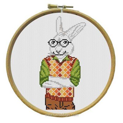 Modèle broderie moderne