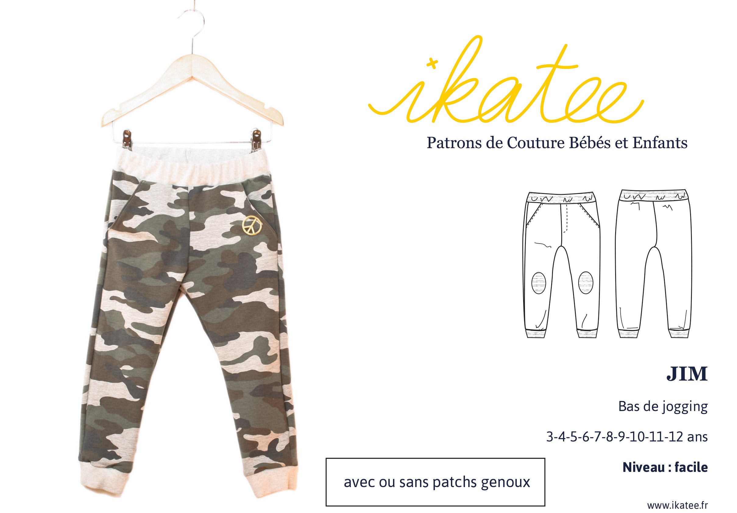 Patron gratuit pantalon enfant