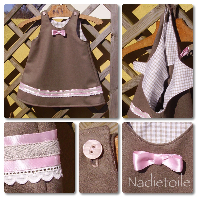 Patron robe bébé 1 mois