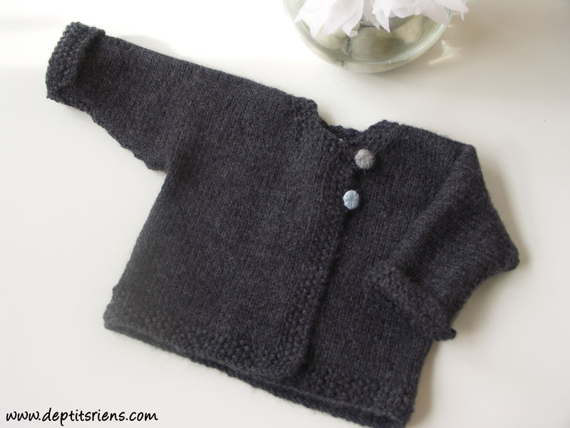 Modele gilet enfant gratuit