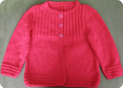 Patron gilet fille