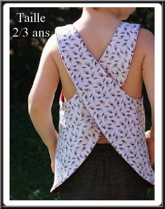 Patron tablier fille 8 ans