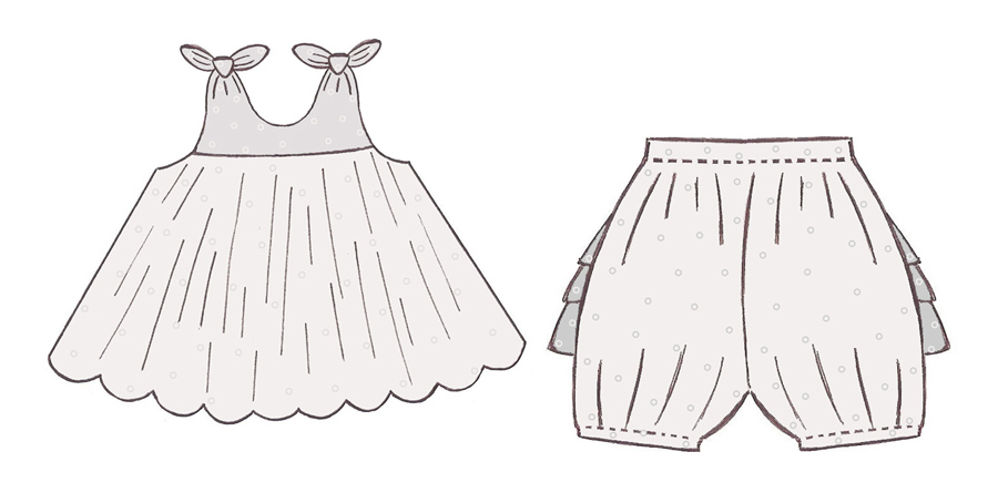 Patron robe fille 18 mois