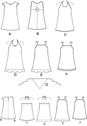 Modele robe fillette couture