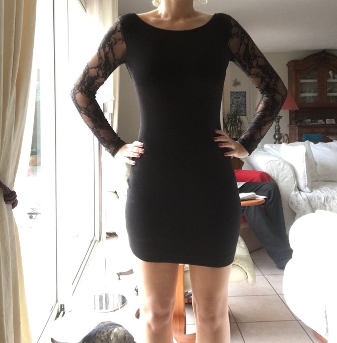 Robe dentelle noire zara