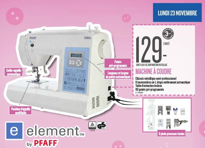 Machine a coudre element by pfaff 1080s