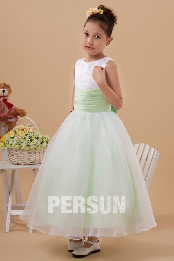 Robe fille verte