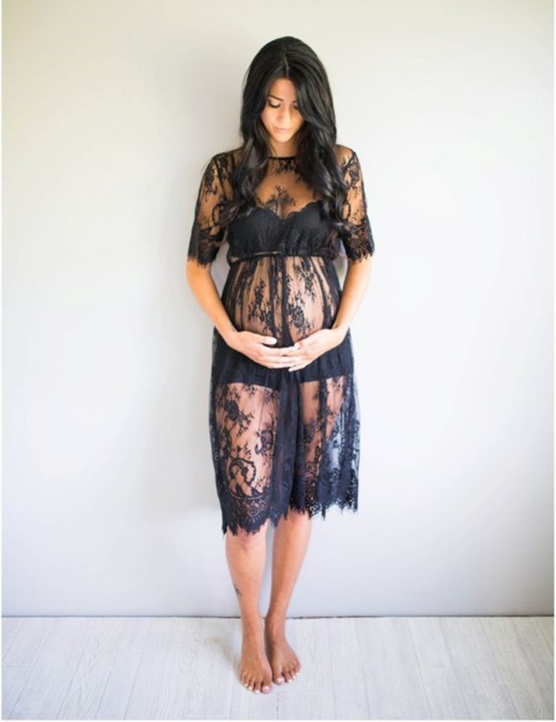 Robe dentelle femme enceinte