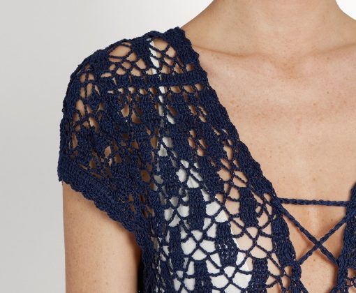 Robe de plage bleu marine