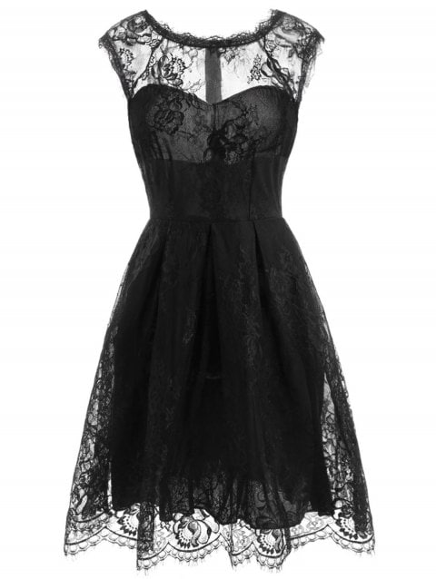 Mini robe dentelle