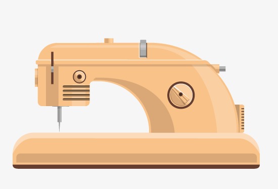 Vieille machine à coudre dessin