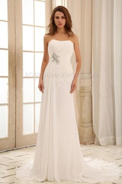 Robe de mariée sur une plage