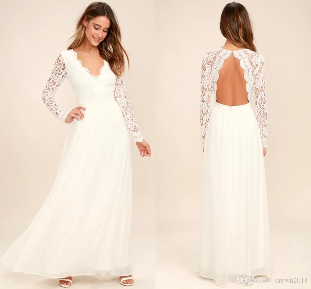 Robes de mariée manches longues dentelle