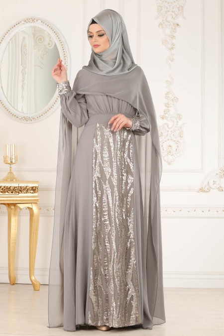 Robe de soirée pour femme voilée