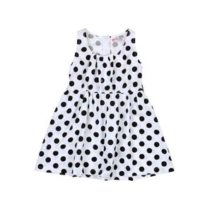 Robe fille à pois