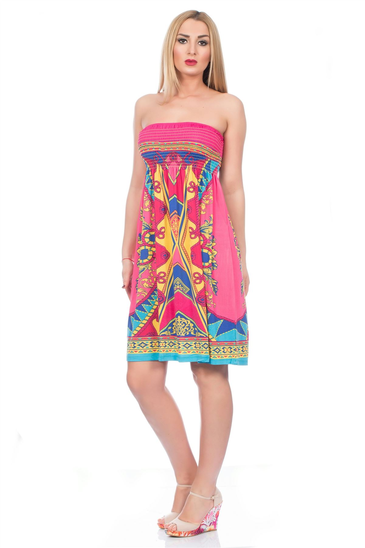 Robe plage bandeau